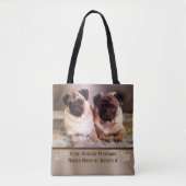 Ihr FOTO, Text und personalisierte Tasche (Vorderseite)