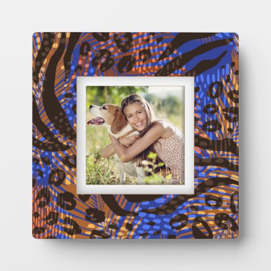 Ihr Foto Tiermuster Frameless Easel Back Fotoplatte (Vorderseite)