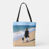 Ihr Foto-Totbeutel mit benutzerdefiniertem Text Tasche (Rückseite)