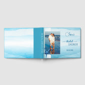 Ihr Foto Türkis Wasser Farbe Brautparty Gästebuch (Voll)