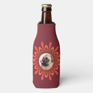 IHR FOTO u. MONOGRAMM Stylized coolere Sun-Flasche Flaschenkühler