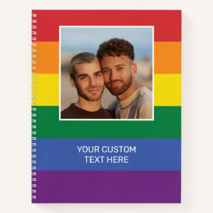IHR Foto- und benutzerdefinierten Rainbow-Flag Notizblock