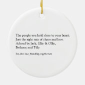 Ihr Foto und Definition Moderner Spaß Keramik Ornament (Hinten)