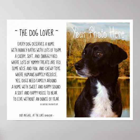 Ihr Foto und ein Gedicht Poster (Vorne)