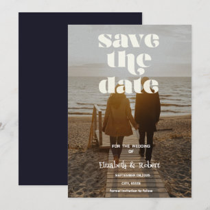 Ihr Foto und Ihre Kalligraphie Save the Date niedl