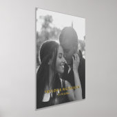 Ihr Foto und Ihre Namen Personalisierte Typografie Foliendrucke (Ablage )