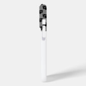 Ihr Foto und Ihre schwarzen Paws auf Grau und Indi Case-Mate iPhone Hülle (Rückseite / Links)