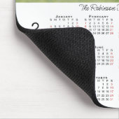 Ihr Foto und Name 2026 Kalender Mousepad (Ecke)
