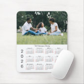 Ihr Foto und Name 2026 Kalender Mousepad (Mit Mouse)