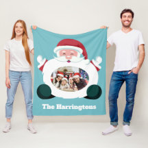 IHR Foto und Name benutzerdefinierte Santa throw D
