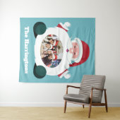 IHR Foto und Name benutzerdefinierte Weihnachtsges Wandteppich (Beispiel (Horizontal))