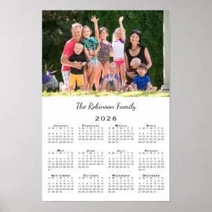 Ihr Foto und Name Benutzerdefinierter Kalender 202 Poster