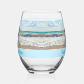 Ihr Foto und Personalisierter benutzerdefinierter Weinglas Ohne Stiel (Links)