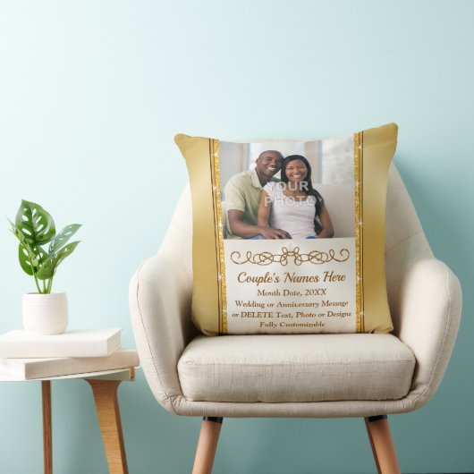 Ihr Foto und Personalisiertes Pillow Wedding-Gesch Kissen (Stuhl )