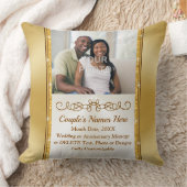Ihr Foto und Personalisiertes Pillow Wedding-Gesch Kissen (Decke)