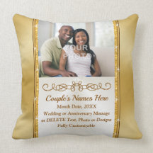Ihr Foto und Personalisiertes Pillow Wedding-Gesch