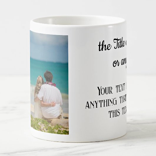 Ihr Foto und Text 11oz. Klassisch Kaffeetasse