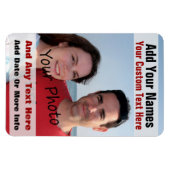 Ihr Foto und Text auf einem flexiblen Bildschirm Magnet (Horizontal)
