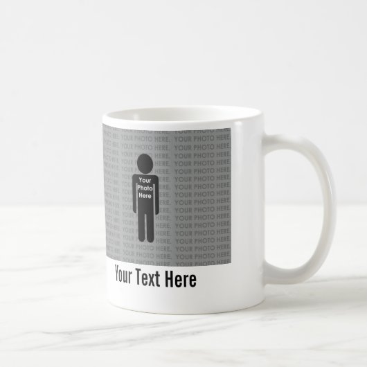 Ihr Foto und Text hier Maßgeschneiderter Kaffee Ta Kaffeetasse (Rechts)