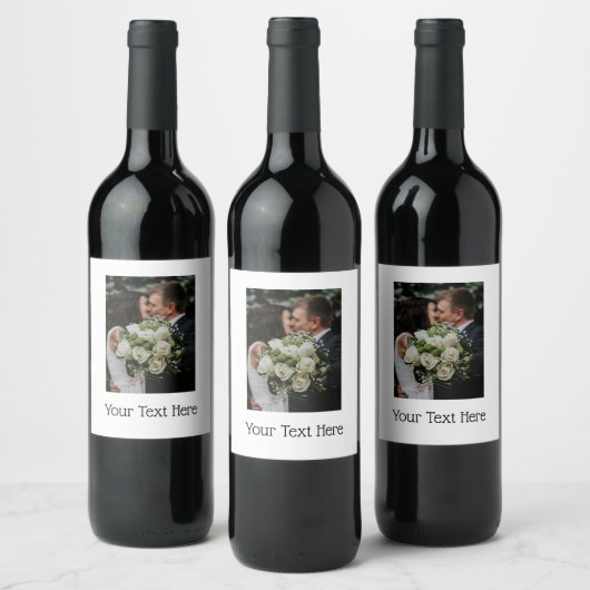 IHR Foto- und Textwein Weinetikett (Flaschen)