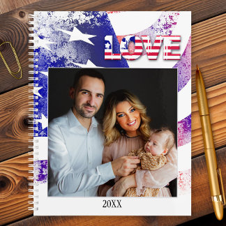Ihr Foto USA Flag Patriot Planner Planer