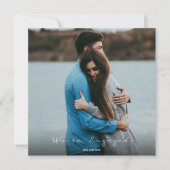 Ihr Foto Verlobung Ankündigung Party laden (Vorderseite)