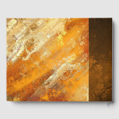 Ihr Foto Vintages Gold-Rückkaufsbuch Gästebuch (Rückseite)