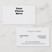 Ihr Foto vor Ihrer Info Visitenkarte (Vorne/Hinten)