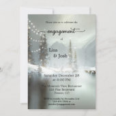 Ihr Foto Weihnachten Winter Verlobung Einladung (Vorderseite)