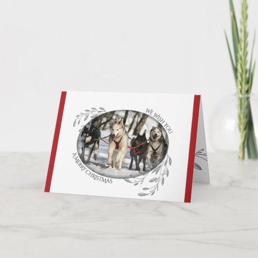 IHR FOTO Weihnachtsblätter und Berries Karte (Vorderseite)