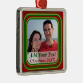 Ihr Foto Weihnachtsgebäck Silbernes Ornament (Rechts)