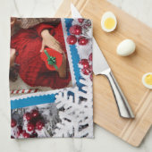 IHR FOTO Weihnachtsküchenhandtuch Küchentuch (Viertel Falte)