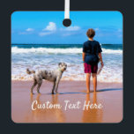 Ihr Foto Weihnachtsschmuck mit individuellem Text<br><div class="desc">Individuelle Weihnachtsschmuck-Foto und Text - Ihr eigenes Design mit Begleiter - Personalisierte Familie / Freunde oder Persönliches Geschenk - Foto und Text hinzufügen - Verkleinern und verschieben oder entfernen und hinzufügen / Text mit Anpassungs-Tool ! Wählen Sie / fügen Sie Ihren Lieblings-Schriftart / Farbe / Größe! Sie können dieses Design...</div>