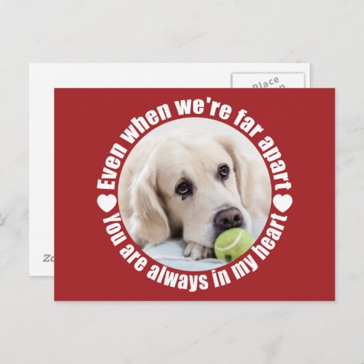 IHR FOTO Weit weg Liebe benutzerdefinierte Postkar Postkarte (Vorne/Hinten)