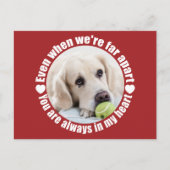 IHR FOTO Weit weg Liebe benutzerdefinierte Postkar Postkarte (Vorderseite)