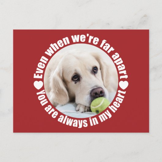 IHR FOTO Weit weg Liebe benutzerdefinierte Postkar Postkarte (Vorderseite)