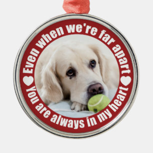 IHR FOTO weit weg von der Liebe individuelle Ornam Silbernes Ornament