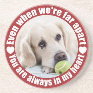 IHR FOTO weit weg von Liebe Sandstein Untersetzer