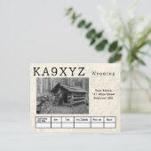 Ihr Foto Wyoming Shaping Cutout Custom QSL Postkarte (Stehend Vorderseite)