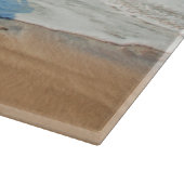 Ihr Foto-Zuschnitt mit benutzerdefiniertem Text Schneidebrett (Ecke)