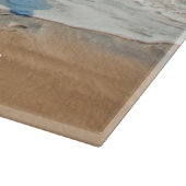 Ihr Foto-Zuschnitt mit benutzerdefiniertem Text Schneidebrett (Ecke)