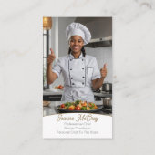 Ihr Fotos Restaurant Koch Catering Services Visitenkarte (Rückseite)