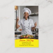 Ihr Fotos Restaurant Koch Catering Services Visitenkarte (Rückseite)