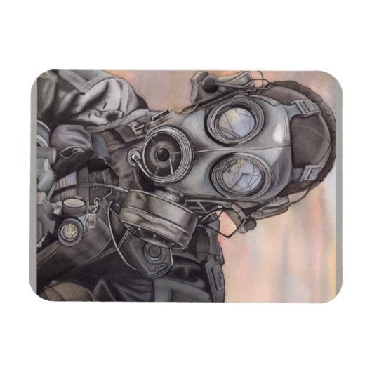 Ihr FOTOVORLAG oder Ihr Apokalypse-Krieger-Fried Magnet (Horizontal)