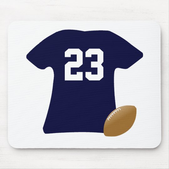 Ihr Fußball-Shirt mit Ball Mousepad