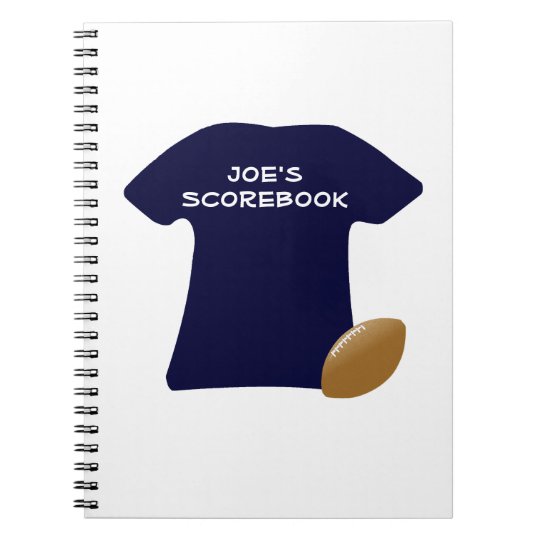 Ihr Fußball-Shirt mit Ball-Notizbuch Spiral Notizblock