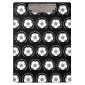 Ihr Fußballteam in Black & White Fußball Coach Klemmbrett (Vorderseite)