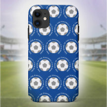 Ihr Fußballteam in Blau