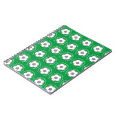 Ihr Fußballteam in Grün Notizblock (Linke Seite)