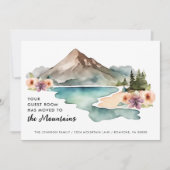 Ihr Gästezimmer hat sich bewegende Berge Ankündigung (Vorderseite)